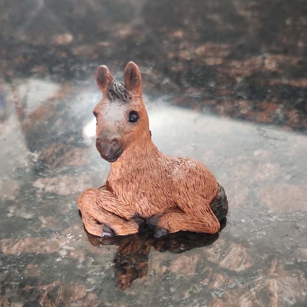 Stone Critters Littles Sorrel Arabian Vibtage Brown Colt